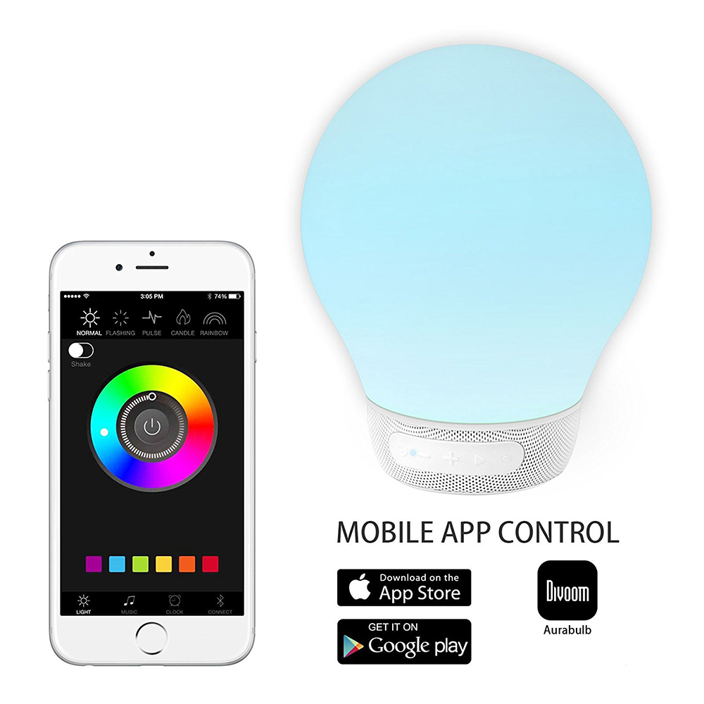 AuraBulb - Smart Bluetooth Динамик 5W с RGB LED | Cool Mania